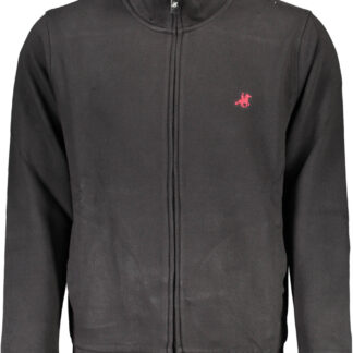 US GRAND MEN'S BLACK ZIP-UP SWEATSHIRT