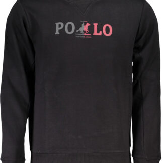 US GRAND MEN'S BLACK ZIP-UP SWEATSHIRT