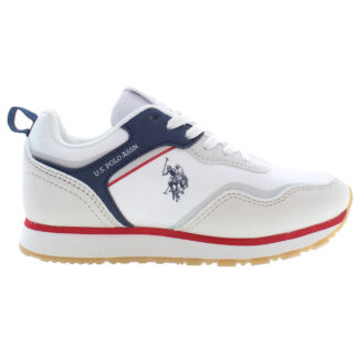 US POLO ASSN. CHILDREN'S WHITE SPORTS FOOTWEAR