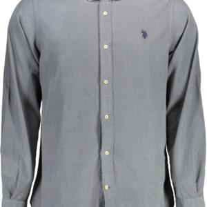 US POLO ASSN. MEN'S BLUE LONG-SLEEVED SHIRT