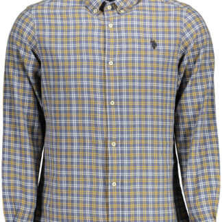 US POLO ASSN. MEN'S BLUE LONG-SLEEVED SHIRT