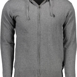 US POLO ASSN. MEN'S GREY CARDIGAN