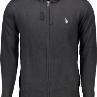 US POLO ASSN. MEN'S BLACK CARDIGAN