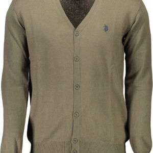 US POLO ASSN. MEN'S GREEN CARDIGAN