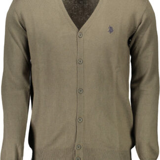 US POLO ASSN. MEN'S GREEN CARDIGAN