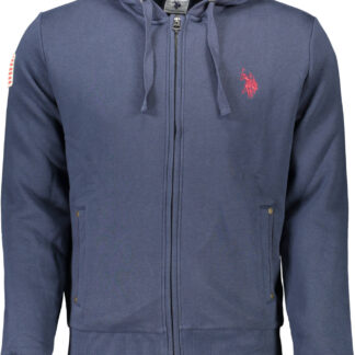 US POLO ASSN. MEN'S BLUE ZIP-UP SWEATSHIRT