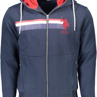 US POLO ASSN. MEN'S BLUE ZIP-UP SWEATSHIRT