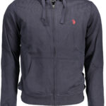 US POLO ASSN. MEN'S BLUE ZIP-UP SWEATSHIRT