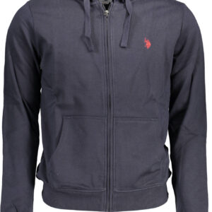 US POLO ASSN. MEN'S BLUE ZIP-UP SWEATSHIRT
