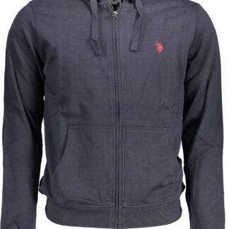 US POLO ASSN. MEN'S BLUE ZIP-UP SWEATSHIRT