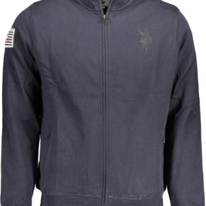 US POLO ASSN. MEN'S BLUE ZIP-UP SWEATSHIRT