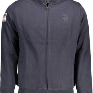 US POLO ASSN. MEN'S BLUE ZIP-UP SWEATSHIRT