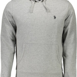 US POLO ASSN. MEN'S GRAY ZIP-UP SWEATSHIRT