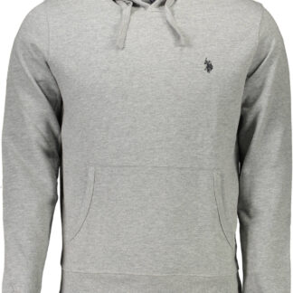 US POLO ASSN. MEN'S GRAY ZIP-UP SWEATSHIRT
