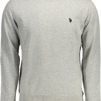 US POLO ASSN. MEN'S GRAY ZIP-UP SWEATSHIRT