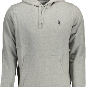 US POLO ASSN. MEN'S GRAY ZIP-UP SWEATSHIRT