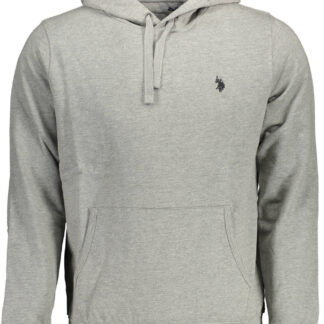 US POLO ASSN. MEN'S GRAY ZIP-UP SWEATSHIRT