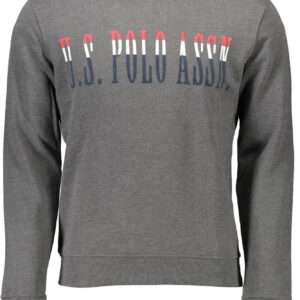 US POLO ASSN. MEN'S GRAY ZIP-UP SWEATSHIRT