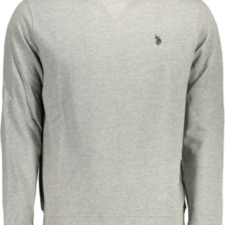 US POLO ASSN. MEN'S GRAY ZIP-UP SWEATSHIRT