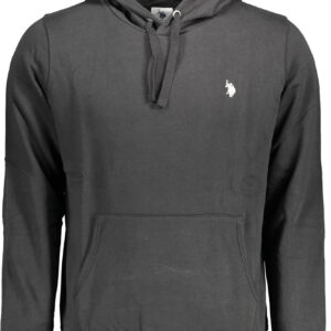 US POLO ASSN. MEN'S BLACK ZIP-UP SWEATSHIRT