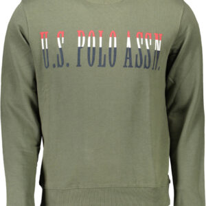 US POLO ASSN. MEN'S GREEN ZIP-UP SWEATSHIRT