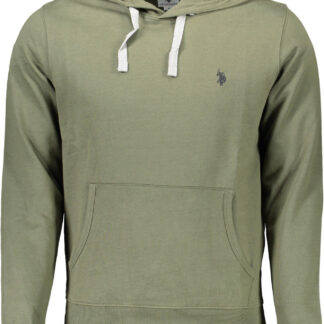 US POLO ASSN. MEN'S GREEN ZIP-UP SWEATSHIRT