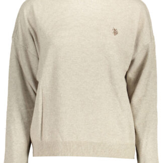 US POLO ASSN. WOMEN'S BEIGE TURTLENECK